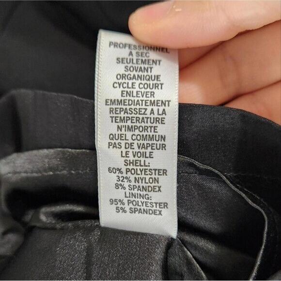 Cache VTG 80s Bodycon Dress Women’s 2 Origami One Shoulder Black Gold - Picture 5 of 5